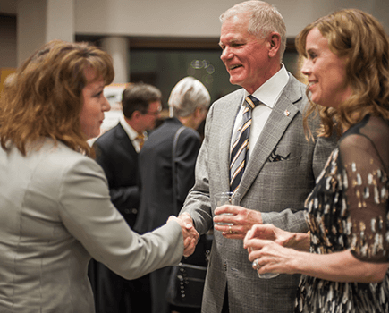 NSC donors interacting at dinner