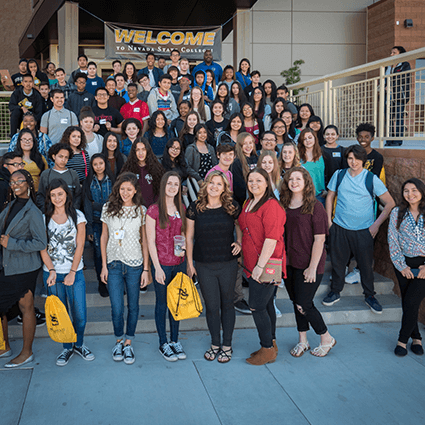 Large group photo of new NSC freshman